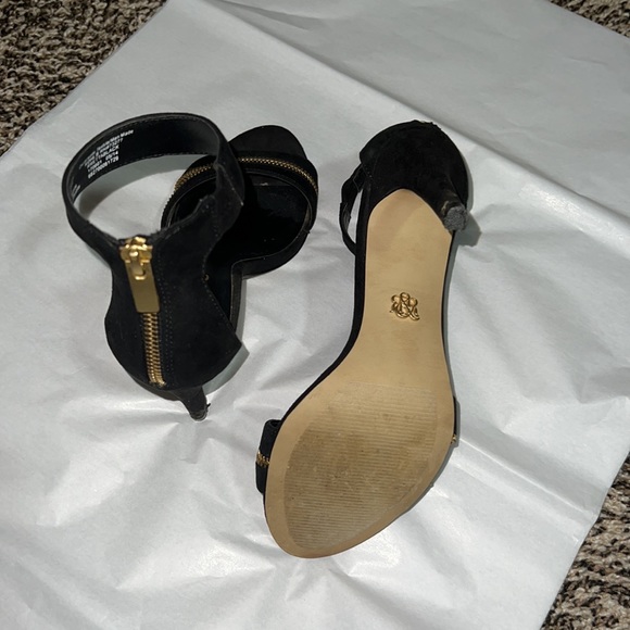 Rock & Republic US 7 black and gold heels with zipper details. Gently used. - Picture 14 of 15